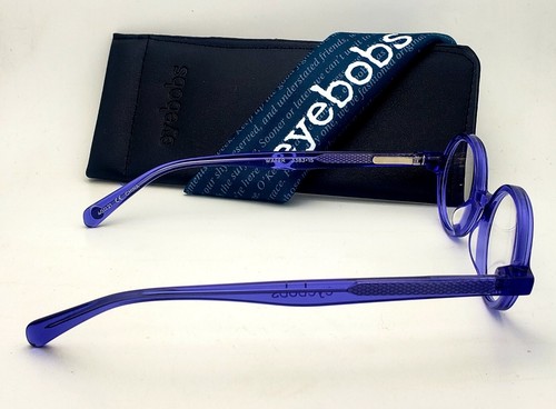 New EYEBOBS Readers +1.00 Eyeglasses WAFER 3383 15 40-21 Purple Crystal Frames - Picture 3 of 12