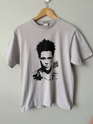 FIGHT CLUB REAL CURVE BRAD PITT VINTAGE T-SHIRT SIZE LARGE | eBay
