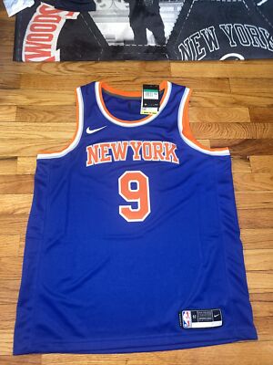 Nike New York Knicks RJ Barrett Blue Swingman Jersey Icon Edition