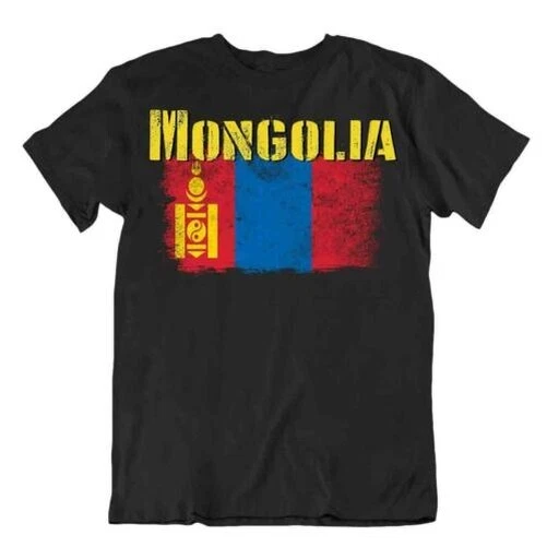 Mongolei Flagge T-Shirt City Karte Tengri Buddhist Drei Juwelen Geschenk - Bild 1 von 1