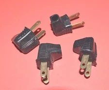 NEW Leviton VINYL FLAT GRIP ANGLE ATTACHMENT PLUG CAP 15A 125V Black NEW 638