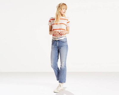 levi's cropped bootcut jeans