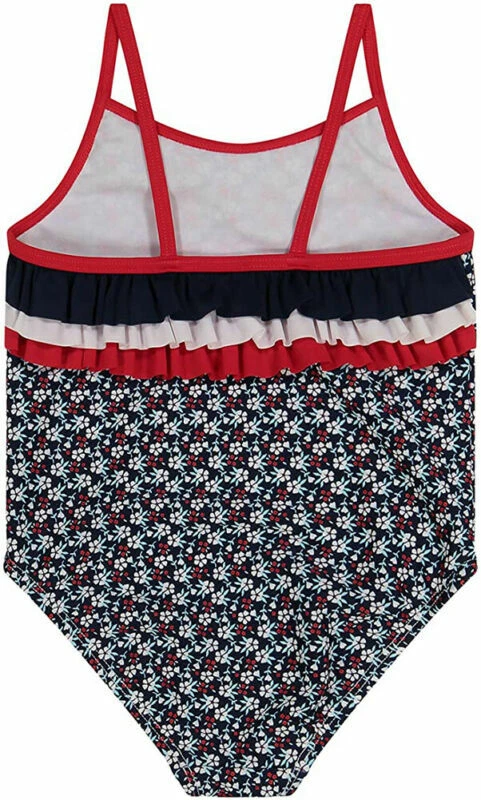 Kiko & Max Girls Navy Floral One-Piece Swimsuit Size 2T 3T 4T 4 5 6 6X - Image 2 of 2