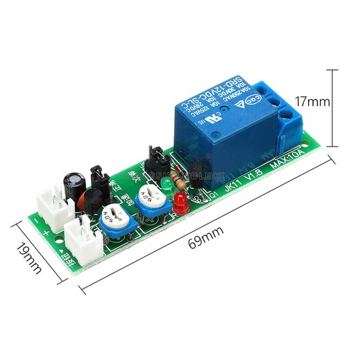 NEW DC 5V 12V 24V Adjustable 0-1h Cycle Timer Delay Relay Module On/Off Switch - Picture 6 of 15