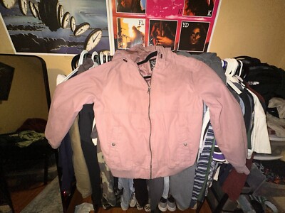 Levis Jacket Mens Medium Mauve Hooded Warm New Without Tags Size M