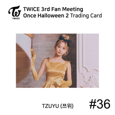 TWICE 3rd FANMEETING ONCE HALLOWEEN 2 Trading Card Photocard TZUYU