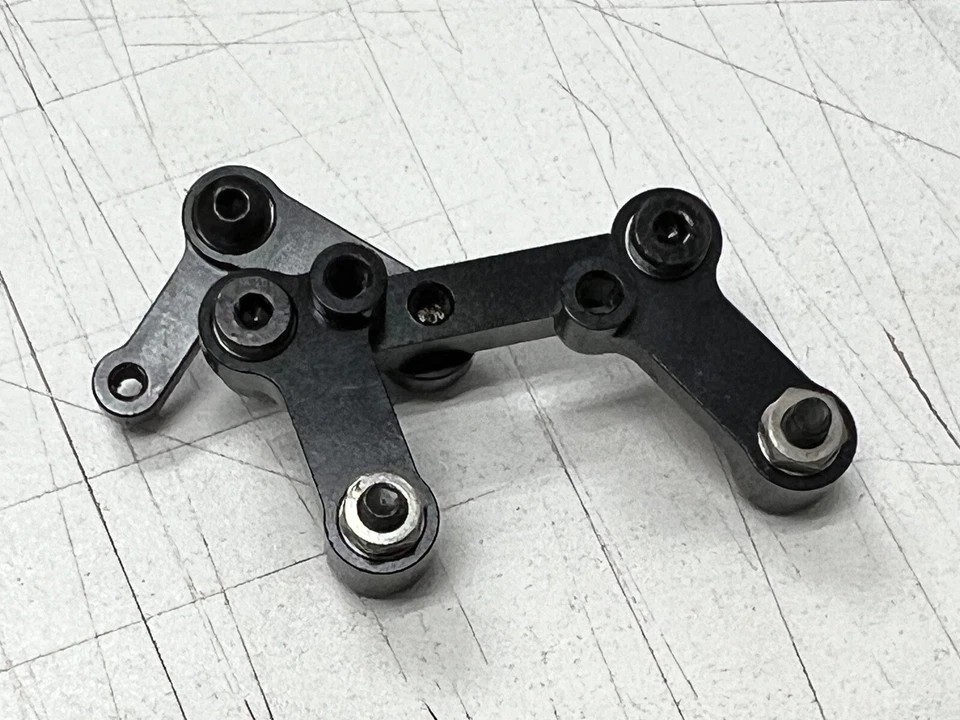Used ABC Hobby 1/10 FWD M-Chassis Gambado FF Aluminum Racing Steering Arms 25821 - Image 4 of 4