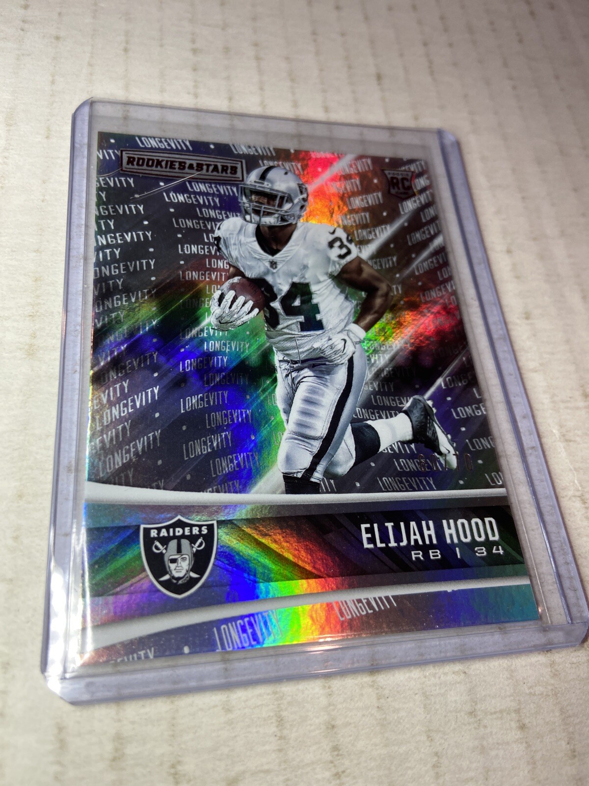 Elijah Hood Panini Rookies & Stars #276 Red
