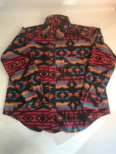 Vtg Southwestern Native American Pattern Button Up Dress Shirt Size XL