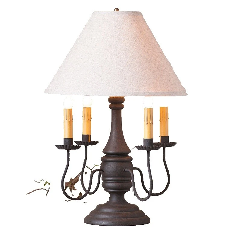 País de madera Lámparas Negro