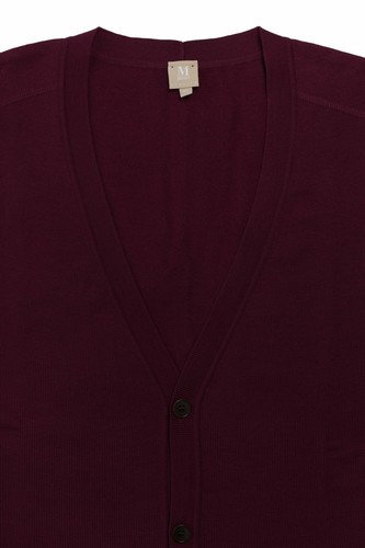 MAERZ Weste Cardigan Strickjacke Wolle Merino Herren V Ausschnitt Plusgröße - Bild 4 von 4