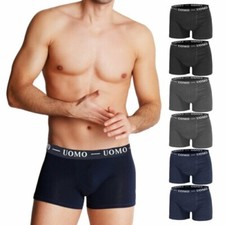 Stock 6 Pieces Men's Boxer Briefs Basic Cotton Underwear Lot TOOCOOL F1012-6