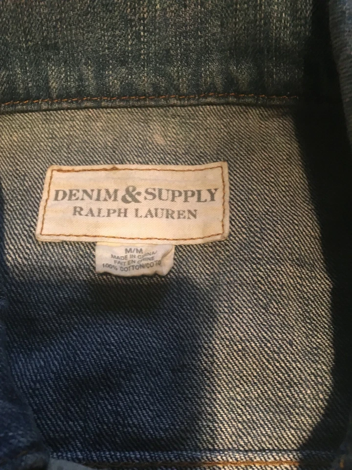 Conjunto de jeans y chaqueta Denim & Supply Ralph Lauren con bandera americana para hombre Foto 3 de 4