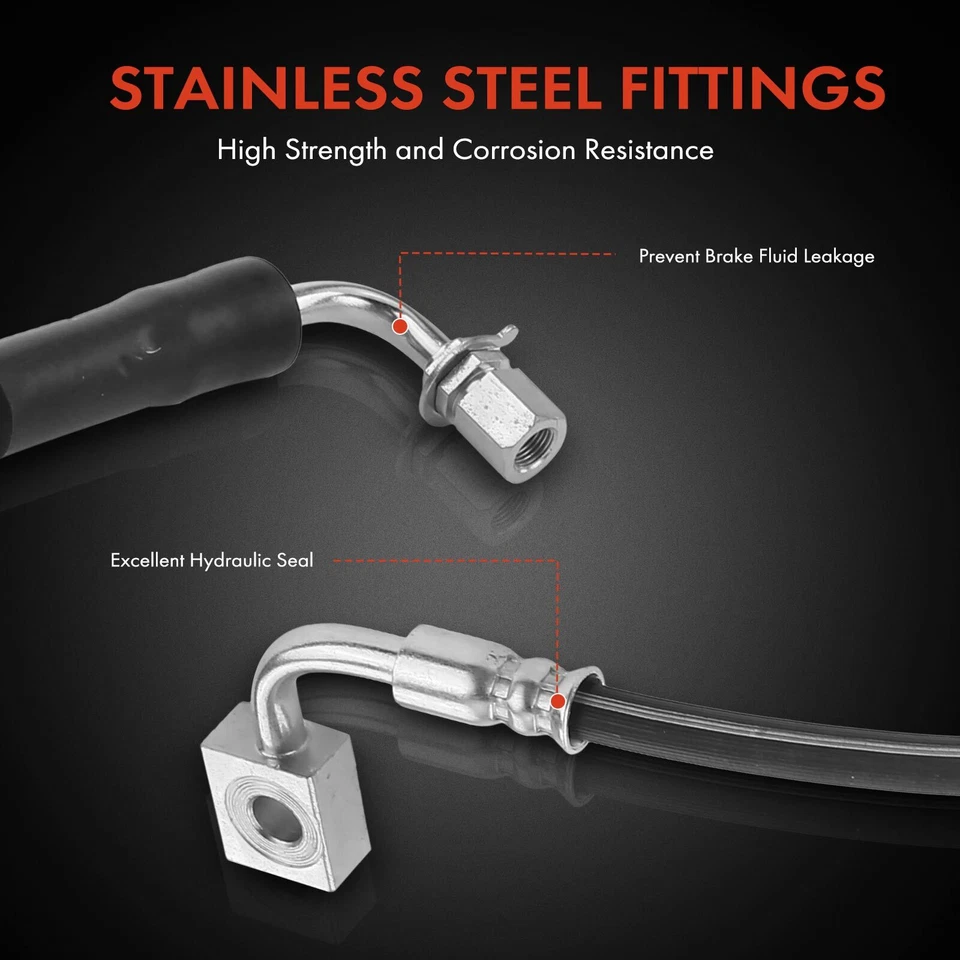 Manguera hidráulica de freno trasero izquierdo y derecho nueva para Lincoln MKT 2013 2014 2015-2019 Foto 4 de 4