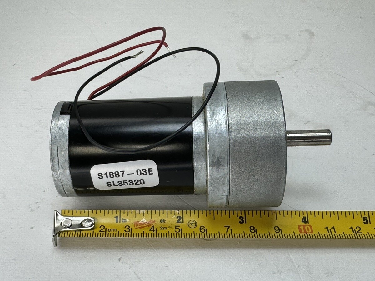 MERKLE-KORFF 12/24 VDC GEAR MOTOR X-7832 ES1887 SL35720 313-0071