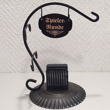 Stary uchwyt na karty do gry Karty do gry Runda gracza Restauracja Kute żelazo lata 70.