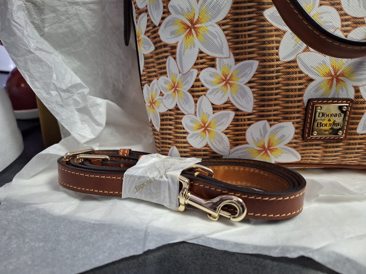 Dooney Bourke Plumeria Domed Zip Satchel Bag in Floral Flair