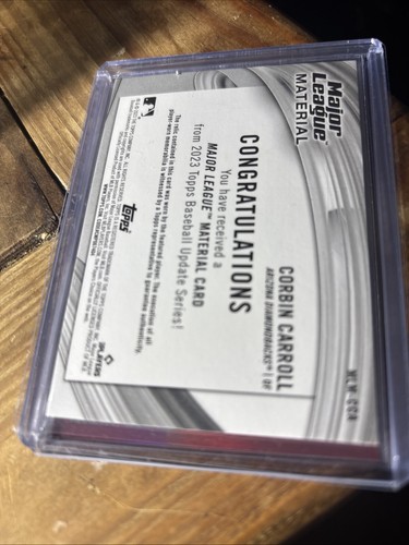 Actualización Topps 2023 - Material de Grandes Ligas #MLM-CCA Corbin Carroll (MEM, RC) - Imagen 2 de 2