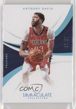 2017-18 Panini Immaculate Blue 5/25 Anthony Davis #64 2d9