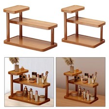 Tabletop Display Shelf Perfume Display Stand Versatile Wood Cosmetics Skincare