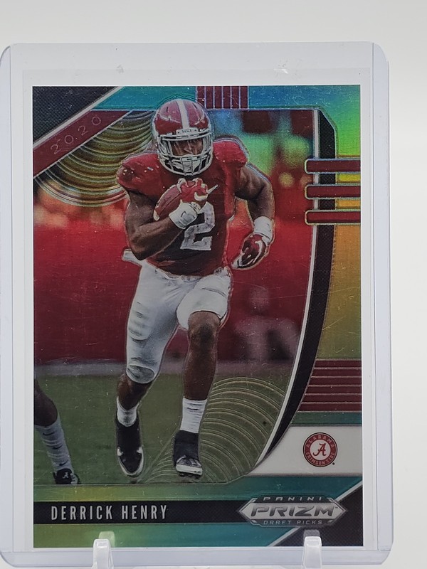 DERRICK HENRY 2020 PRIZM DRAFT PICKS GREEN YELLOW /249 #33 ALABAMA Q7188