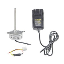 CHANS Mini Synchronous Motor TYC-40 DC 12V 5RPM Shaft 74mm with Power Supply ...