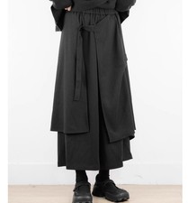 Japanese Women's street style wide-leg pants Culottes Trousers