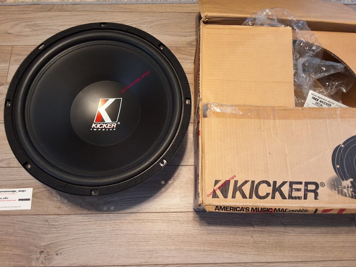 NOS Kicker 15 Inch 8 - Ohm SVC IMPULSE Car Audio Subs 🇺🇸 OLD