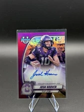 JOSH HOOVER 2024 Bowman Chrome University Auto #PA-JHO Fuchsia Refractor /150