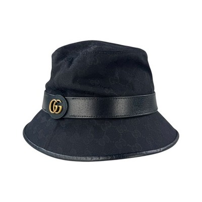 GUCCI ブラック バケットハット　正規品 Gucci Monogram Black Bucket Hat | eBay