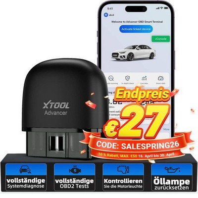 2026 XTOOL AD20 PRO Auto Scanner Alle System OBD2 Auslesegerät Diagnosegerät 