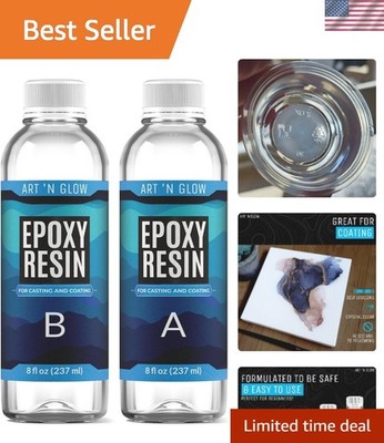 Food-Safe 16 oz Epoxy Resin - Self-Leveling, Non-Yellowing Crafting Solution