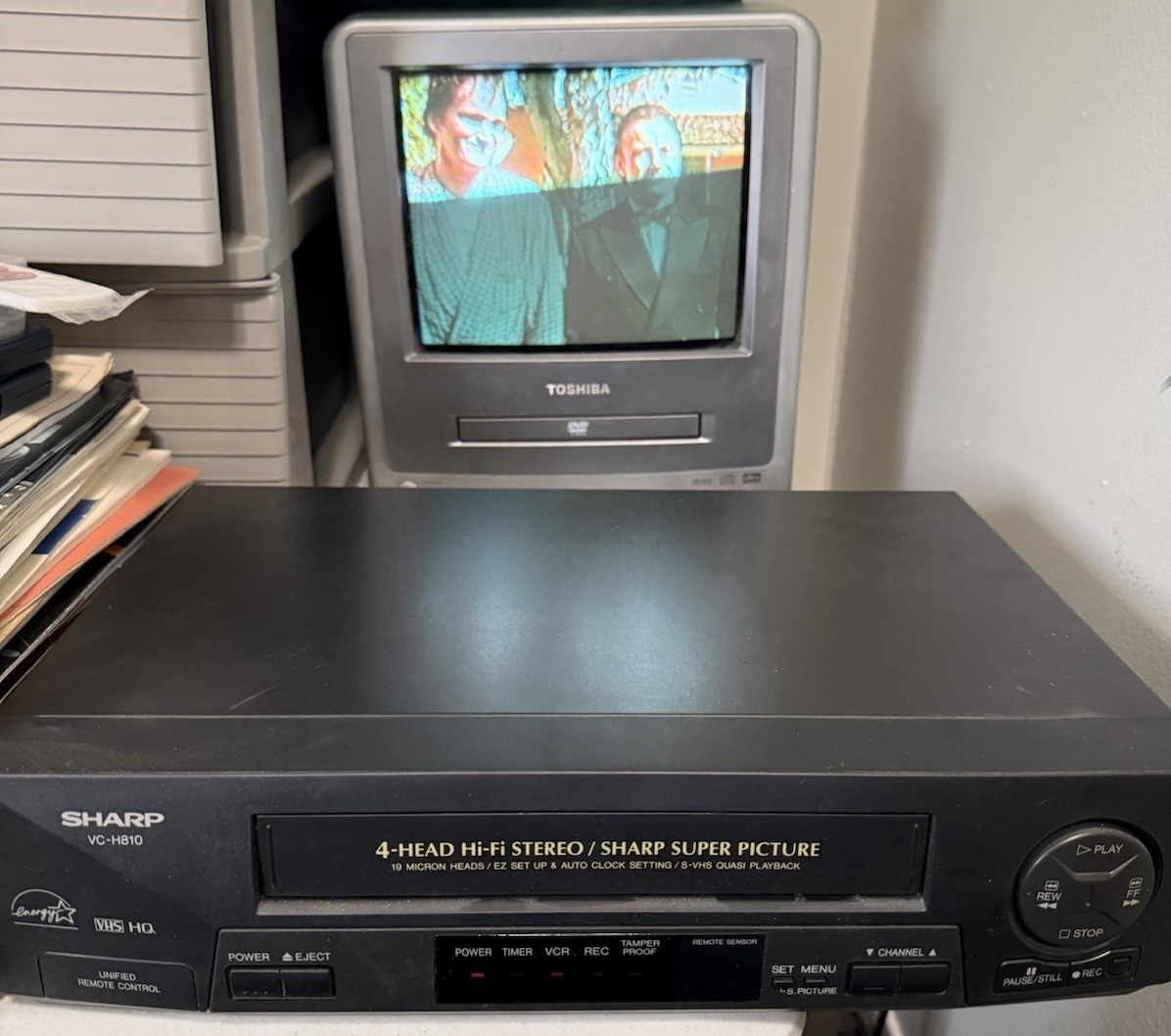 Sharp VC-H810U VHS Recorder VCR Player W/ Manual No Remote 4-Head