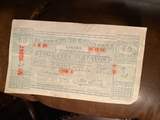 1915 Mexico-Revolutionary Estado de Chihuahua 50 Centavos Banknote