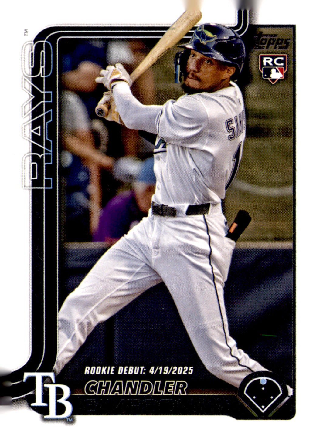 2025 Topps Update #US349 Chandler Simpson Rainbow Foil