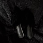 Henry Farrera black suede/faux fur pt toe mules womens 8M — photo 3
