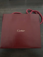 Cartier Authentic Red Gift Bag 8”x 7”x 3.5''