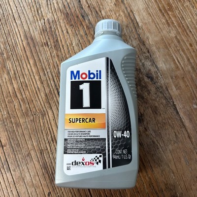 Mobil 1 Supercar Advanced Full Synthetic Motor Oil 0W-40