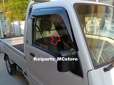 Door Visors Rain Guards for Subaru Sambar KS3 KS4 KV3 KV4 - Smoked Pair NEW - Bild 1 von 4