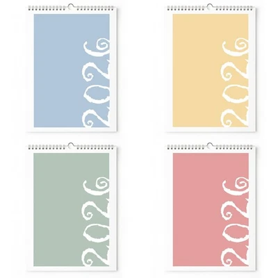 COPYMALL Bastelkalender 2026 Fotokalender Wandkalender DIN A4 DIY zum Selbstgestalten