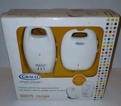 Graco Simple Sounds Analog Baby Monitor 500ft New In Box Untested 