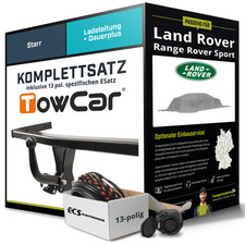 Für LAND ROVER Range Rover III Typ L461 Anhängerkupplung starr +eSatz 13pol 22-