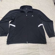 2008 Y2K Nike Air Jordan 11 Full Zip Jacket Black White Size XL Excellent Cond
