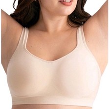 NWT Truekind Daily Comfort Wirefree Shaper Bra Cream Women s 4XL