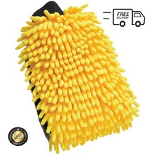 Carrand Premium Long Chenille Microfiber Car Care Detail Wash Mitt 40309