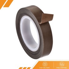 High Temperature Heat Transfer Tape PTFE Film Adhesive 13mm W 10m 33ft L Brown