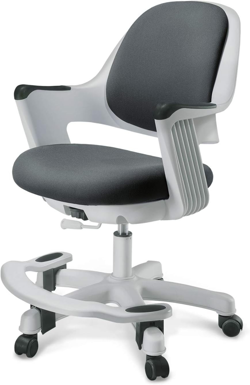 Ergonomic Kids Desk Chair, Lumbar Support Study Task Chair Cyber Grey