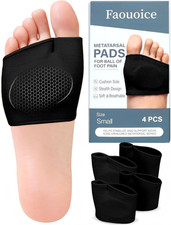 2 Pairs Metatarsal Pads - Gel Ball of Foot Cushions for Women Men, Washable
