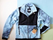 The North Face Denali Fleece Jacket Full Zip Printed Blue Black Wmns XS