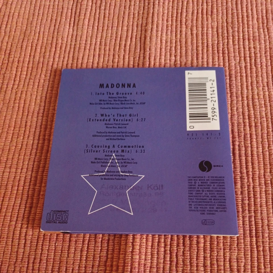 Into the Groove/WhoS That Gir von Madonna | CD | Zustand sehr gut - Bild 2 von 3